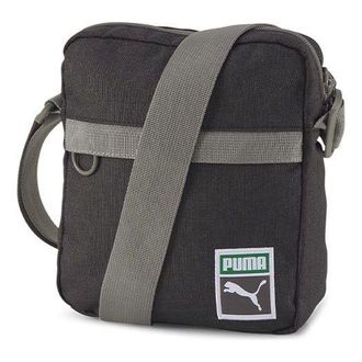 Puma Originals Retro Portable Shoulder Bag Black Grey 077437-01
