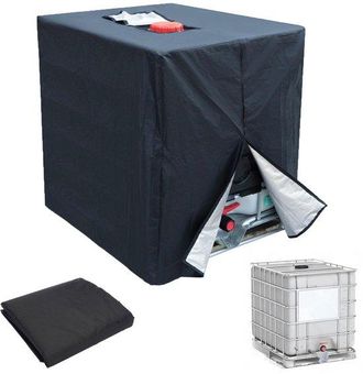 OEM Dailygoods, Funda Para Dep&oacute;sito Ibc 420d, 1000 Litros, Funda Protectora Anti, Uv, Impermeable, Resistente Al Polvo, 120 X 100 X 116 Cm