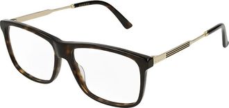 Gucci Occhiali rettangolari - Marrone