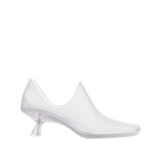 Loewe Emily Aqua PVC booties with socks Woman 36