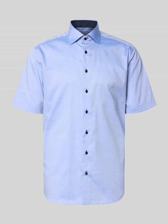 Eterna Regular Fit Business-Hemd aus Baumwolle mit Kentkragen in Blau, Gr&ouml;&szlig;e 39