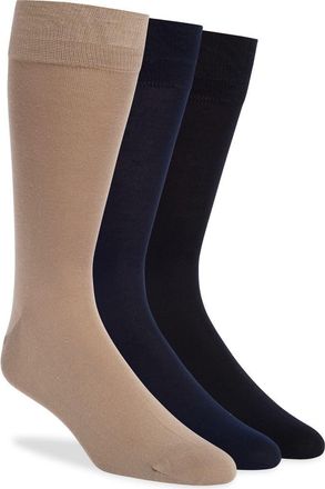 Lorenzo Uomo 3-Pack Dress Socks in Taupe at Nordstrom Rack