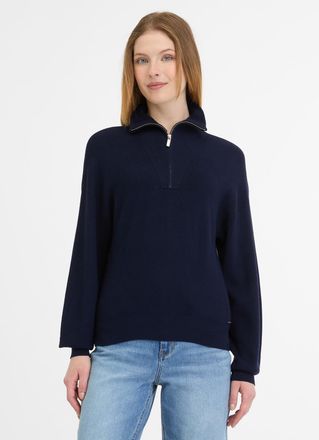 Ragwear Longpullover RAGWEAR LINSET, Damen, Gr. XS (34), schwarz (midnight), Strick, Obermaterial: 72% Viskose, 28% Nylon, unifarben, regular fit, Rundhals, R