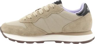 Sun 68 Ally Solid Sneaker - Dames - Sneakers - Beige - 38 EU - Leer - Schoenen