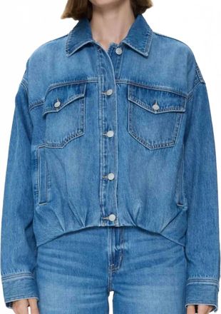Pistola Denim Bibi Blouson Trucker Jacket In Heartfelt