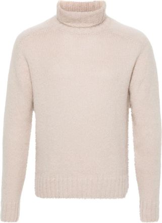 Tom Ford turtleneck sweater - men - Wool/Polyamide/Mohair - 52 - Neutrals