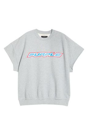 Purple Cotton Muscle T-Shirt in Grey at Nordstrom, Size Xx-Large