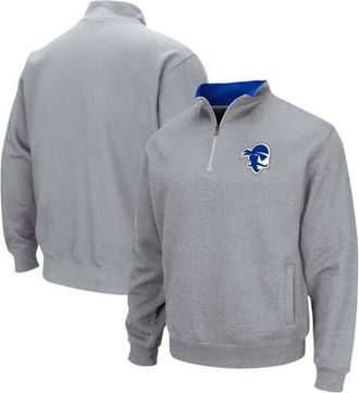 Colosseum Mens Colosseum Heathered Gray Seton Hall Pirates Tortugas Team Logo Quarter-Zip Jacket in Heather Gray at Nordstrom, Size Small