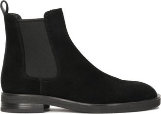 Kazar Zwarte sabels met elastische inzetstukken - Dames - Chelseaboots - Zwart - 40 EU - Leer - Schoenen