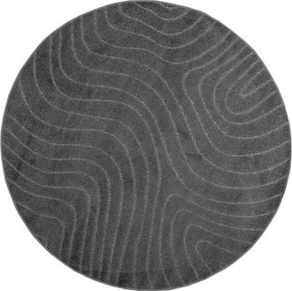 vidaXL Alfombra Para Interiores Y Exteriores Palmeras Antracita Vidaxl