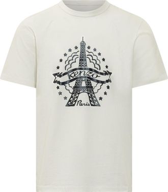 Kenzo White Slim Crew Neck T-Shirt