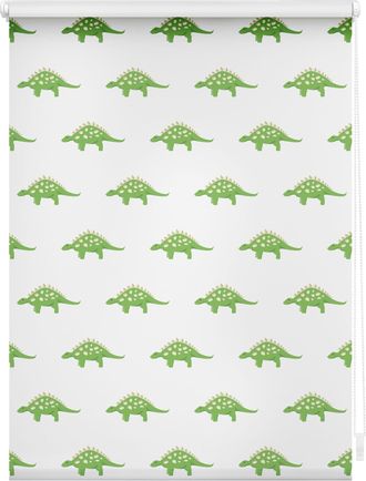 Lichtblick Original Seitenzugrollo »Rollo Klemmfix, ohne Bohren, blickdicht, Dinos - Grün« blickdicht Blendschutz Sichtschutz freihängend