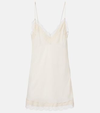 R&oacute;he R&oacute;he Vestido lencero de sat&eacute;n con encaje