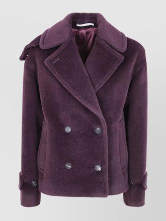 Tagliatore alpaca virgin wool double breasted coat