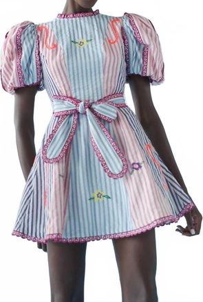 Celia B Rowan Dress In Striped