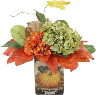 Creative Displays Inc. Traditional Hydrangea Fall Floral With Oak Leaves