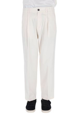 Herno White Elasticated Waist Technical Pants