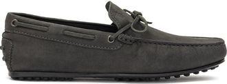 Tod's Tods Grijze Nubucklederen Moccassin