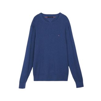 Tommy Hilfiger Heren, Truien, Blauw, Maat: XL Poliester