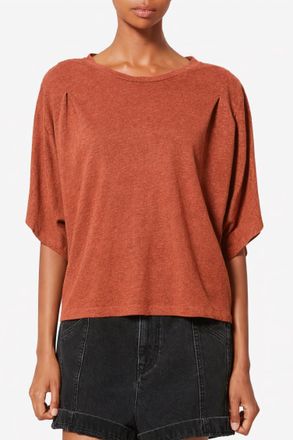 Isabel Marant Kyanza Tee In Dark Rust