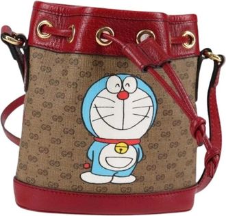 Gucci Pre-owned Bucket Bags, female, Beige, Size: ONE SIZE Pre-owned Bucket Bag