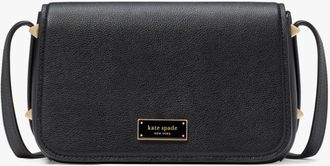 Kate Spade New York Womens Liv Crossbody Bag - Black Leather - One Size