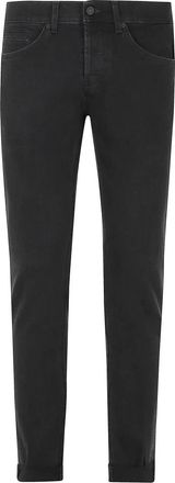 Dondup George Jeans - Heren - Slim Fit Jeans - Zwart - W38 - Katoen - Jeans