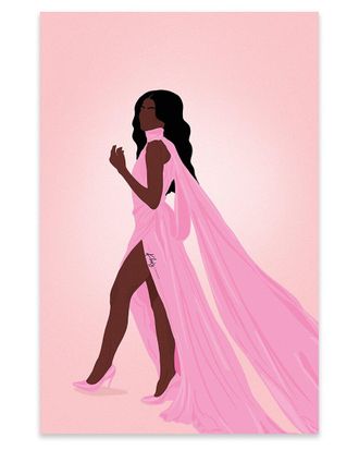 iCanvas Icanvas Pretty In Pink Print On Acrylic Glass By Khia A