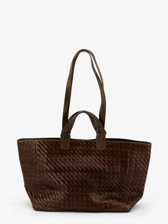 Ibeliv Borsa a spalla Elmio Medium in pelle vegetale con motivo intrecciato - IBELIV - gender_Woman