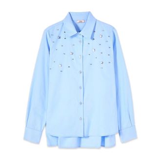 Oltre Mujer, Blusas y Camisas, Azul, Talla: L