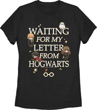 Harry Potter Womens Harry Potter Letter From Hogwarts Graphic T-Shirt in Black at Nordstrom, Size Medium