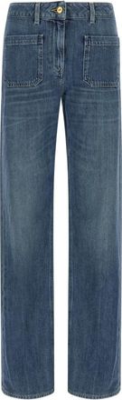 Elisabetta Franchi Jeans - Dames - Regular Fit Jeans - Blauw - W27 - Katoen - Jeans
