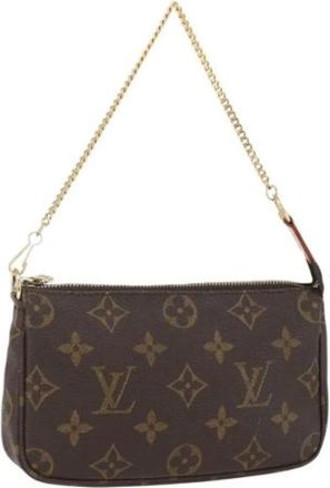 Louis Vuitton Pre-owned Mini Bags, female, Brown, Size: ONE SIZE Pre-owned Canvas Mini Bag