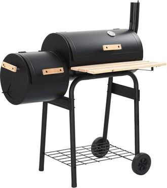 vidaXL Classic Charcoal BBQ Offset Smoker vidaXL