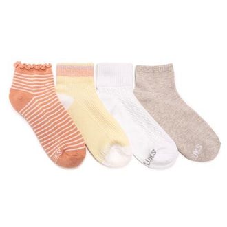 Muk Luks Dream Step Mini Crew Socks, 4 Pair Pack in Sunrise Yellow at Nordstrom