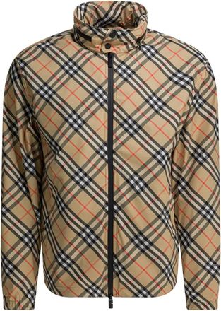 Burberry Heren, Jassen, Beige, Maat: L Poliester