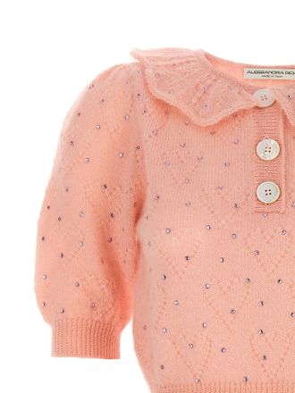 Alessandra Rich Wool Womens Cardigan