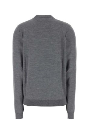 Gucci Womens Grey Wool Cardigan Greyquill Exterior: Maglieria Sweater