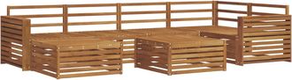 vidaXL Conjunto De Sof&aacute;s De Exterior 7 Uds. Natural Vidaxl