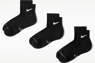 Nike Unisex Everyday Elevated Ankle Socks (3 Pairs) in Multicolor | HQ8030-902