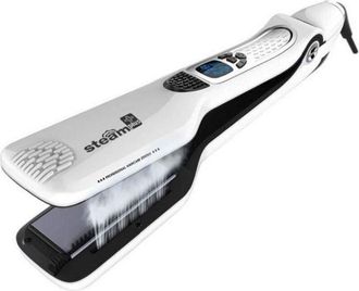 OEM Plancha De Pelo Profesional De Vapor Con Pantalla Lcd Y 5 Orificios De Pulverizaci&oacute;n, Antiquemaduras Lie3671