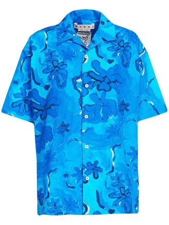Marni Camicia a fiori - Blu