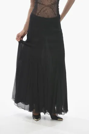 Chlo&eacute; Flared Maxi Tulle Skirt Chloe