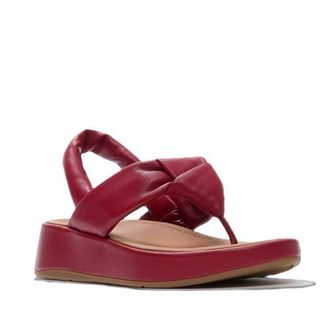 FitFlop F Mode Knot Sandals in Burnt Berry at Nordstrom, Size 10