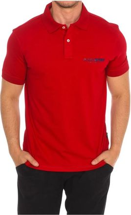 Plein Sport Polo met Korte Mouwen - Heren - Fitness - Rood - L - Katoen - Fitness