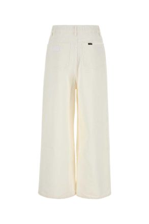 Lois Womens White Denim Paloma Wide-Leg Pant Exterior: Cotton Jean