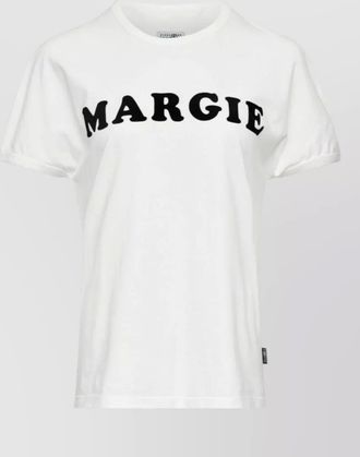 Maison Margiela logo cotton t shirt short sleeves