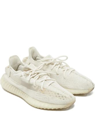 Yeezy by Kanye West pre-owned Boost 350 V2 Bone knit mesh sneakers - men - Fabric/Rubber/Mesh - 44.5 - White