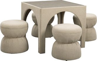 TOV Furniture Tov Furniture Tomlin Performance Chenille Game Ottoman