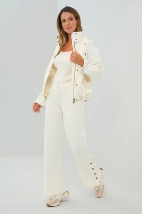 Anatomie Tierra Water Resistant Stretch Nylon Utility Jacket in Ivory at Nordstrom, Size X-Large